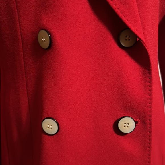 Liz Claiborne Petite Collection Deep Red Blazer Button Up Jacket Size 6P New tag - Picture 2 of 10